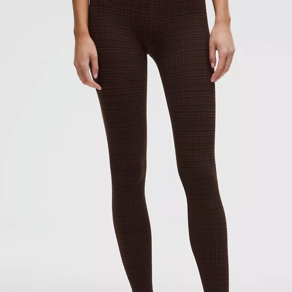Plaid Women's Align Leggings - Brown